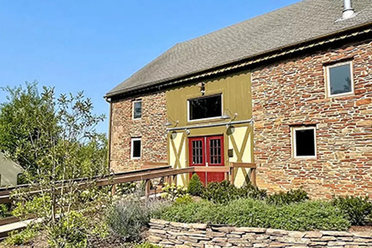 The restored stone barn at Stone Ridge Farm Inn